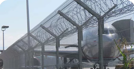 Усиленный 3Д забор вокруг аэропоров