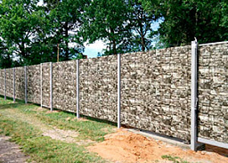 Забор из профнастила под камень с односторонним полимерным покрытием