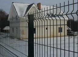 3д забор из сетки для частного дома