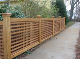 Решетчатый декоративный деревянный забор