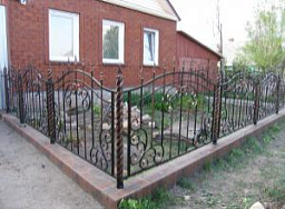 Ажурный кованный забор  для дома